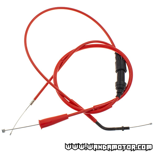 Throttle cable Doppler Derbi Senda D50B0 '06-> red-1